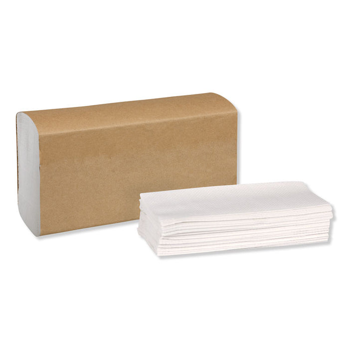 Universal Multifold Hand Towel, 9.13 x 9.5, White, 250/Pack,16 Packs/Carton
