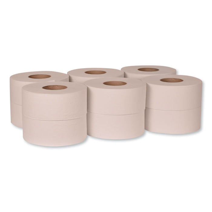 Universal Jumbo Bath Tissue, Septic Safe, 1-Ply, White, 3.48" x 2,000 ft, 12 Roll/Carton