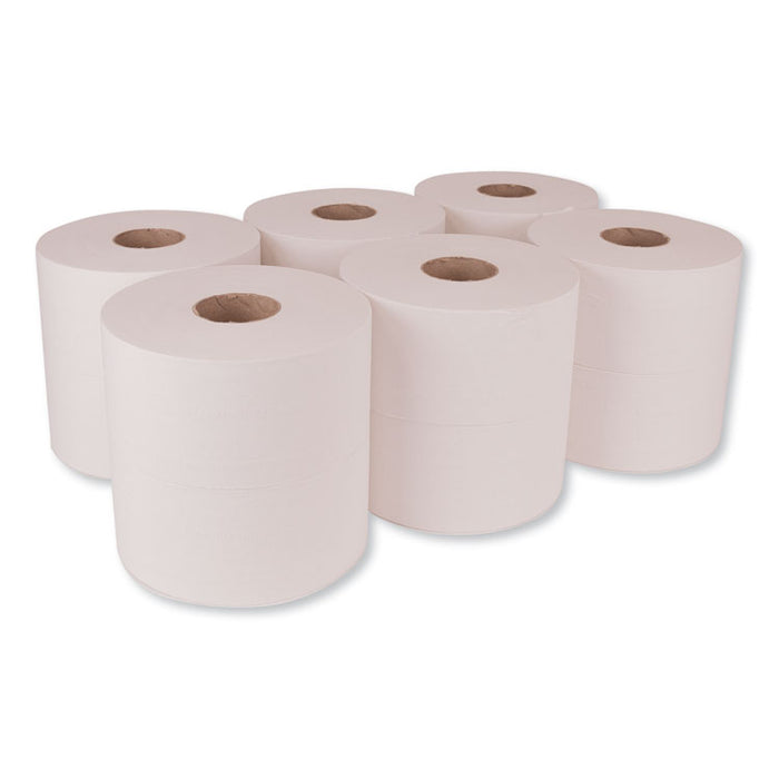 Advanced Jumbo Bath Tissue, Septic Safe, 1-Ply, White, 3.48" x 1200 ft ,12 Rolls/Carton