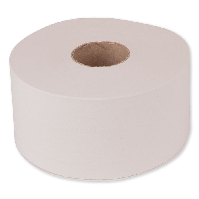 Advanced Jumbo Bath Tissue, Septic Safe, 1-Ply, White, 3.48" x 1200 ft ,12 Rolls/Carton