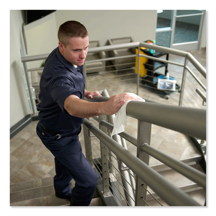 Paper Wiper Plus, 9.8 x 15.2, White, 300/Roll, 2 Rolls/Carton