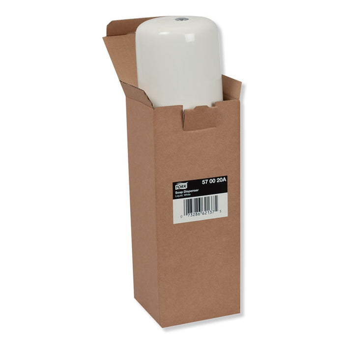 Elevation Liquid Skincare Dispenser, 1 L Bottle; 33 oz Bottle, 4.4" x 4.5" x 11.5", White