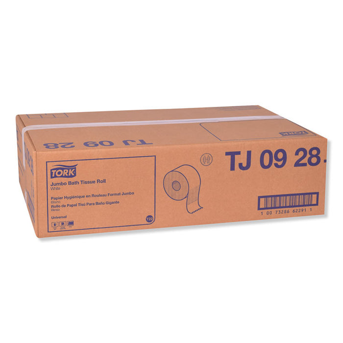 Universal Jumbo Bath Tissue, Septic Safe, 2-Ply, White, 3.48" x 750 ft, 12 Rolls/Carton