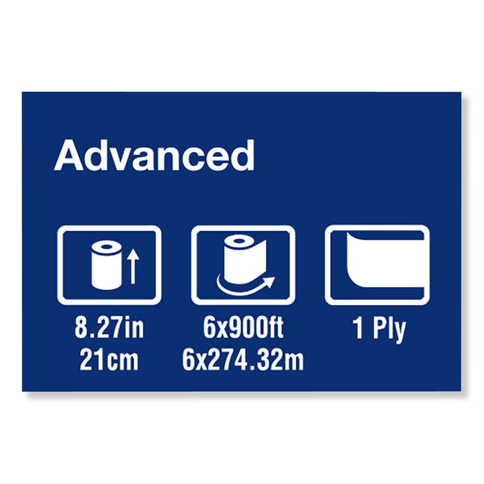 Advanced Matic Hand Towel Rolll, 8.27" x 900 ft, White, 6 Rolls/Carton