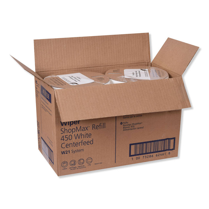 Advanced ShopMax Wiper 450, 9.9 x 13.1, White, 200/Roll, 2 Rolls/Carton