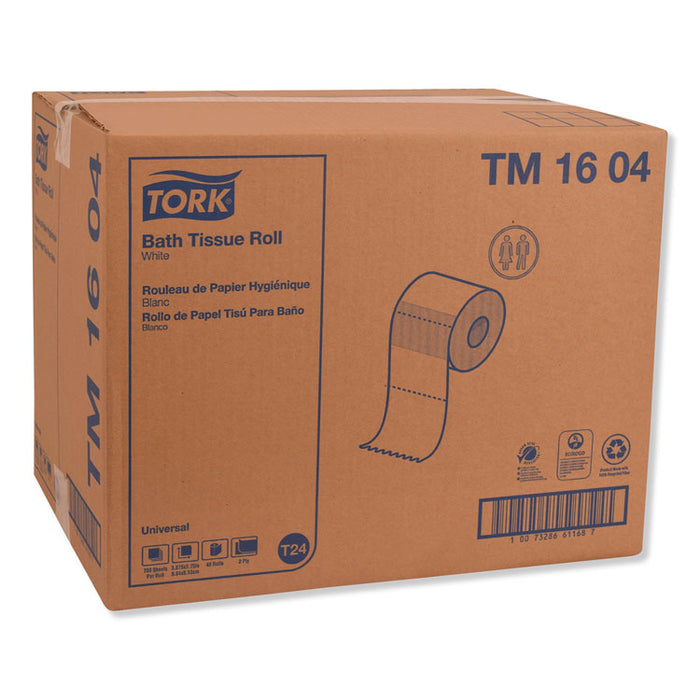 Universal Bath Tissue, Septic Safe, 2-Ply, White, 750 Sheets/Roll, 48 Rolls/Carton