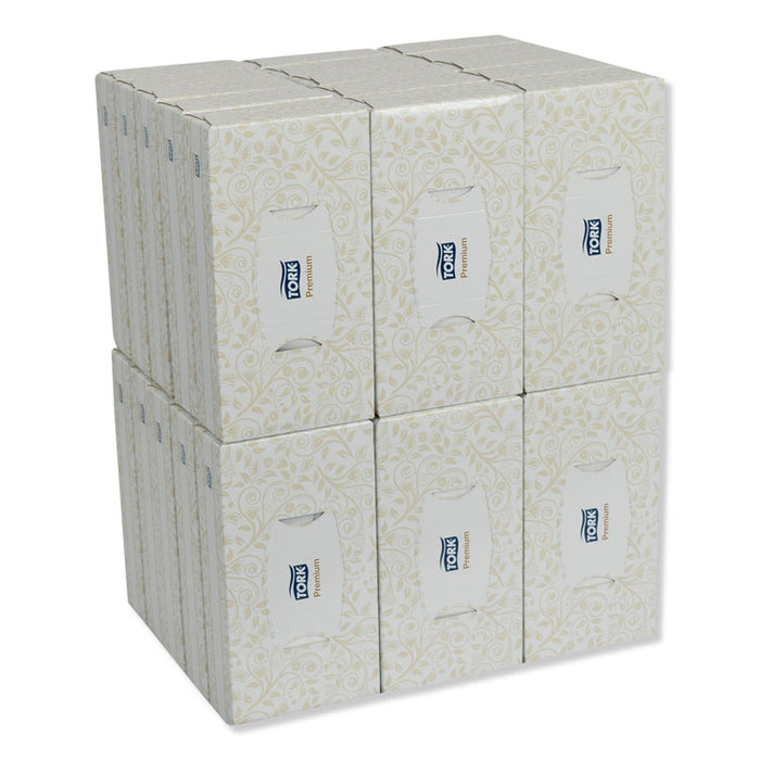 Premium Facial Tissue, 2-Ply, White, 100 Sheets/Box, 30 Boxes/Carton