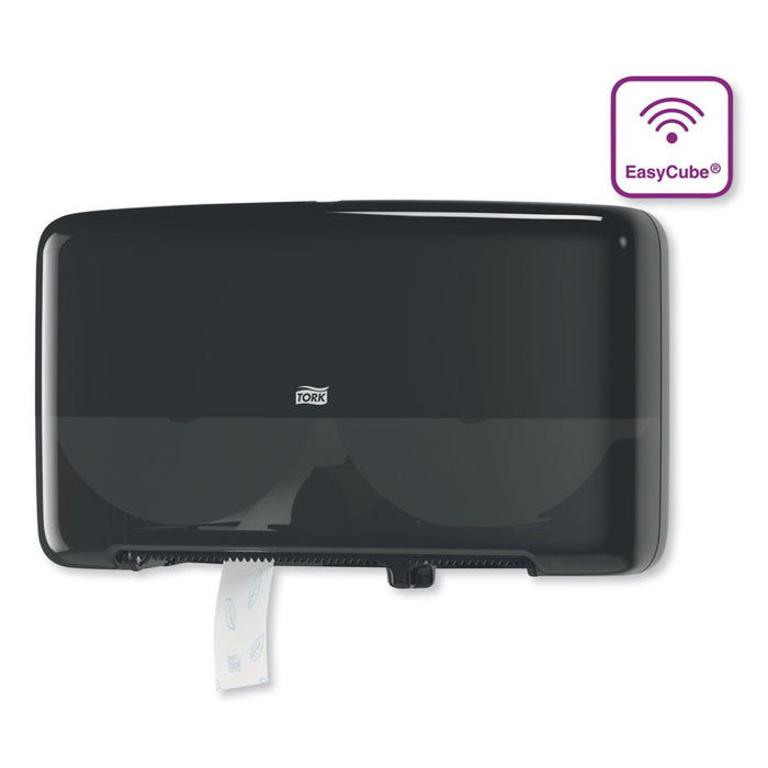 Elevation Bath Tissue Mini-Jumbo Roll Twin Dispenser, 17 x 5.688 x 10.125, Black