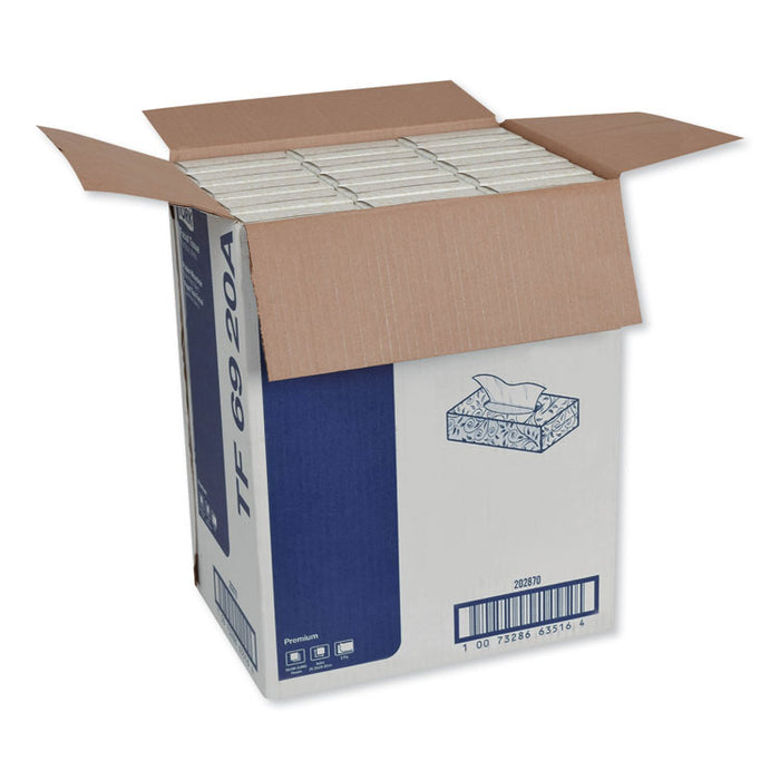 Premium Facial Tissue, 2-Ply, White, 100 Sheets/Box, 30 Boxes/Carton