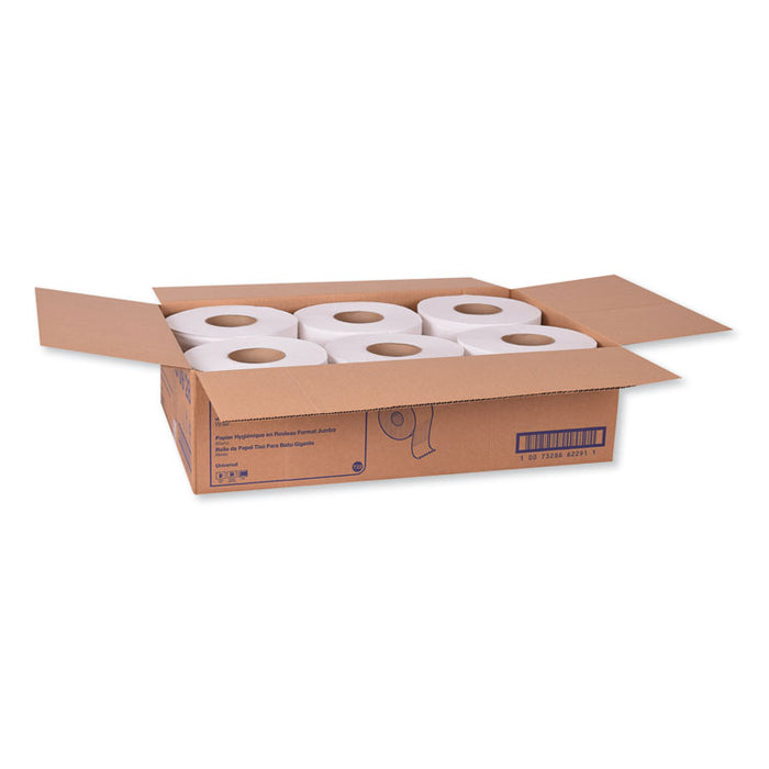 Universal Jumbo Bath Tissue, Septic Safe, 2-Ply, White, 3.48" x 750 ft, 12 Rolls/Carton