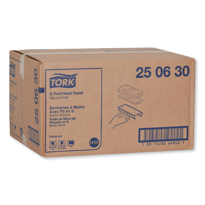 C-Fold Hand Towel, 1-Ply, 10.13 x 12.75, Natural White, 150/Pack, 16 Packs/Carton