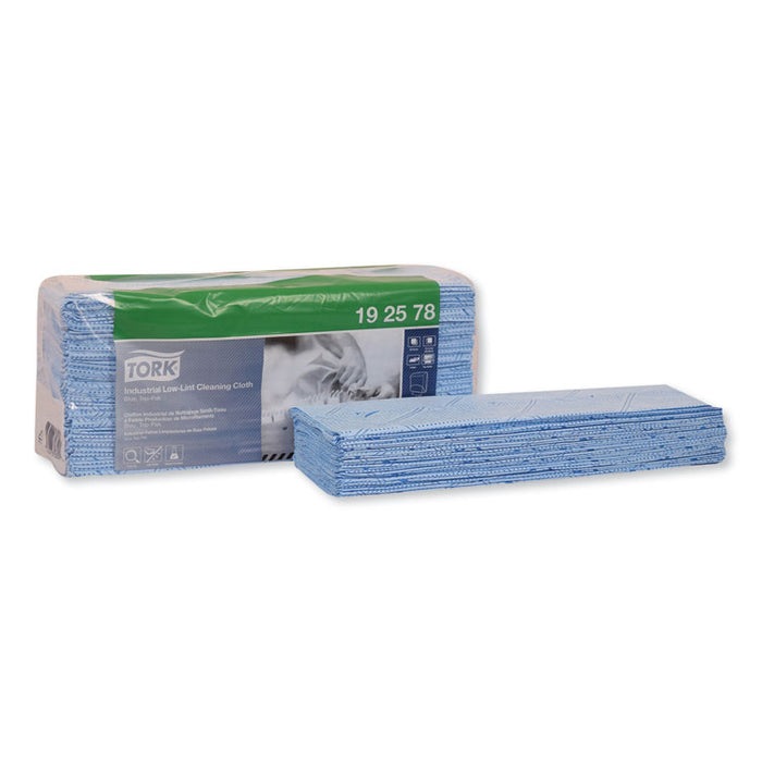 Low-Lint Cleaning Cloth, 15.4 x 12.8, Blue, 80/Bag, 5 Bags/Carton