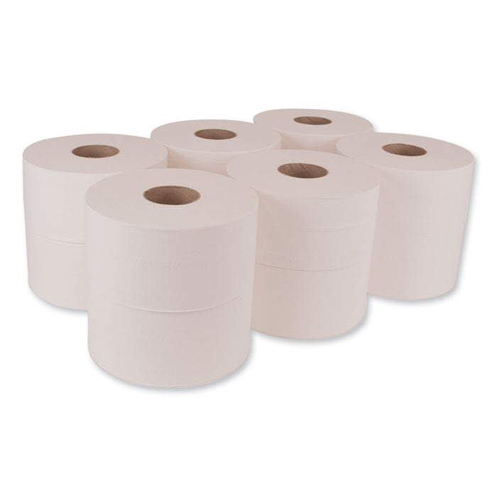 Advanced Jumbo Bath Tissue, Septic Safe, 2-Ply, White, 3.48" x 751 ft, 12 Rolls/Carton