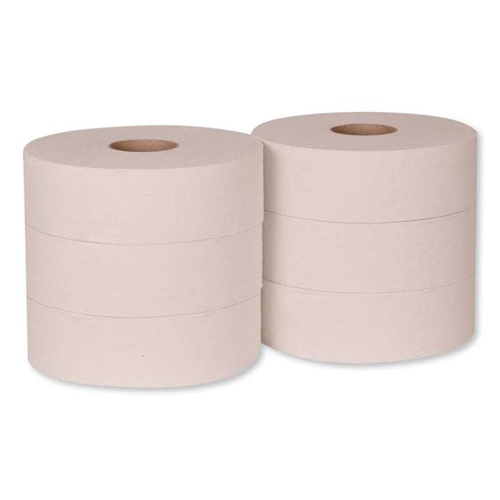Universal Jumbo Bath Tissue, Septic Safe, 1-Ply, White, 3.48" x 4,000 ft, 6/Carton