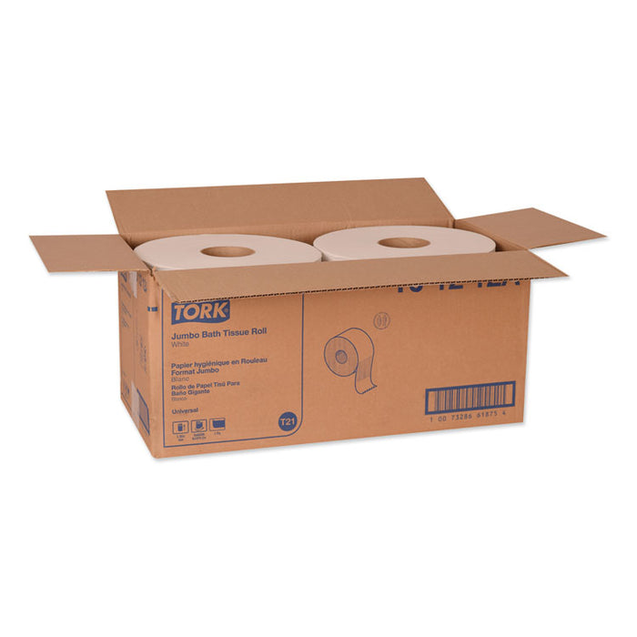 Universal Jumbo Bath Tissue, Septic Safe, 1-Ply, White, 3.48" x 4,000 ft, 6/Carton