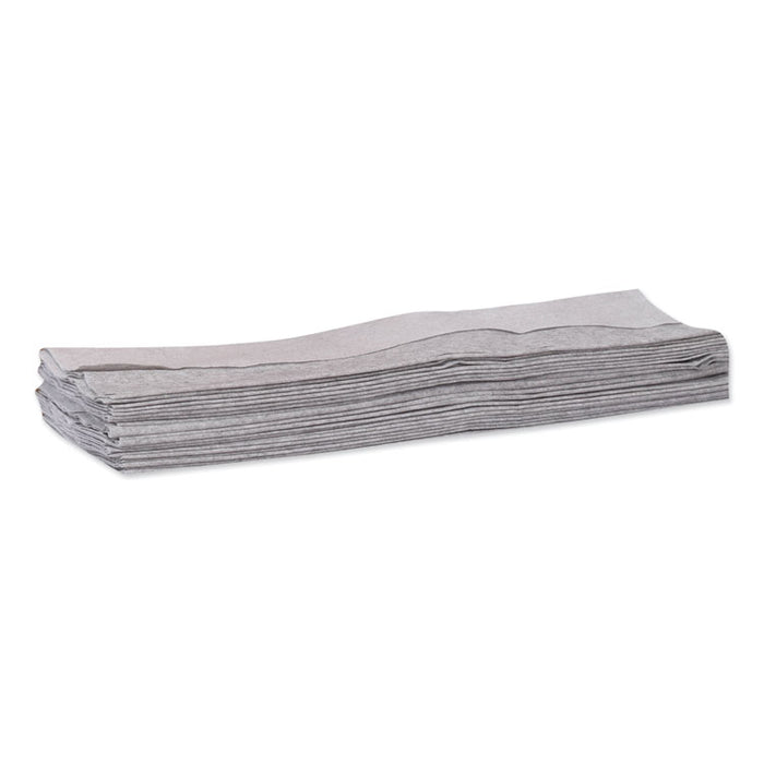 Industrial Cleaning Cloth Handy Box, 1-Ply, 14 x 16.9, Gray, 280/Pack