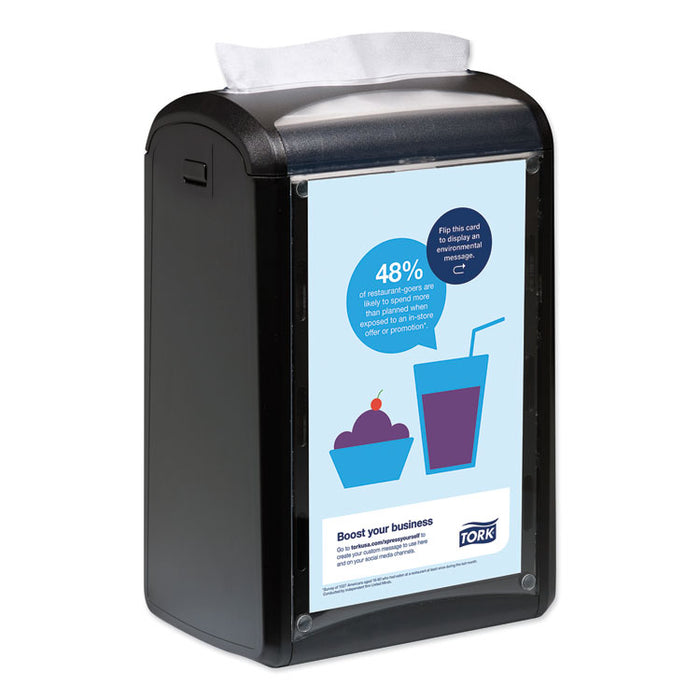 Xpressnap Counter Napkin Dispenser, 7.5 x 12.1 x 5.7, Black