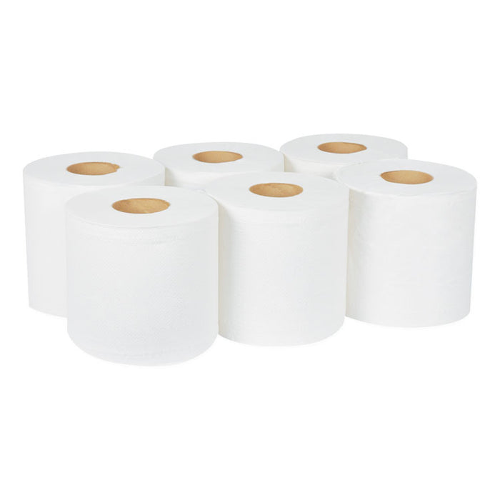 Centerfeed Hand Towel, 2-Ply, 7.6 x 11.75, White, 530/Roll, 6 Roll/Carton