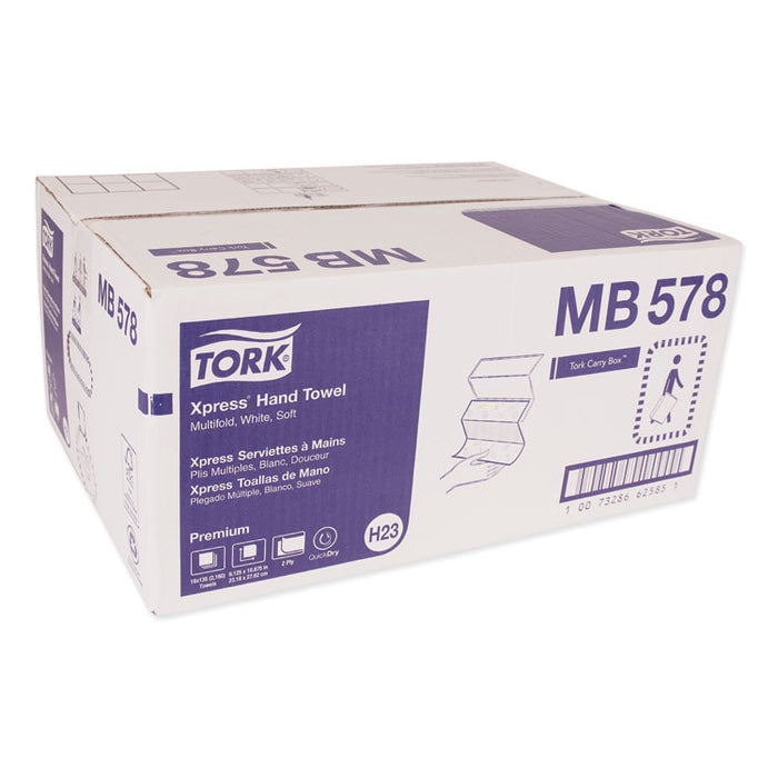 Premium Soft Xpress 3-Panel Multifold Hand Towels, 9.13 x 10.88, 135/Packs, 16 Packs/Carton