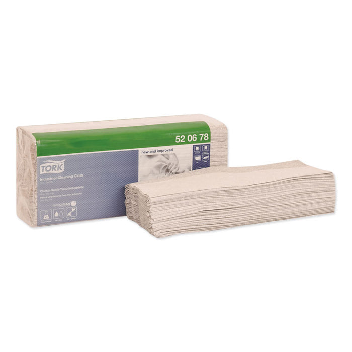 Industrial Cleaning Cloths, 1-Ply, 14 x 16.9, Gray, 120/Pack, 5/Carton