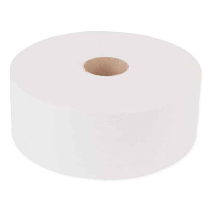 Advanced Jumbo Roll Bath Tissue, Septic Safe, 1-Ply, White, 3.48" x 2247 ft, 6 Rolls/Carton