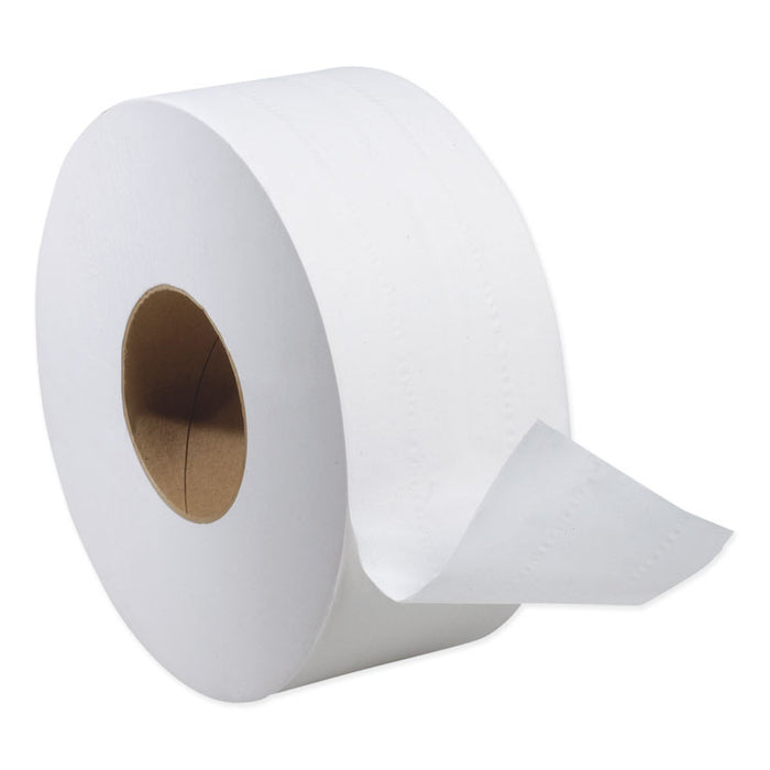 Universal Jumbo Bath Tissue, Septic Safe, 2-Ply, White, 3.48" x 750 ft, 12 Rolls/Carton