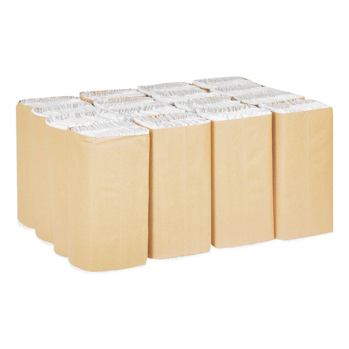 Universal C-Fold Hand Towel, 1-Ply, 10.13 x 12.75, White, 150/Pack, 16 Packs/Carton