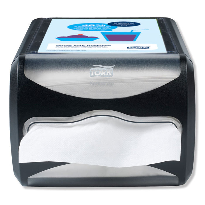 Xpressnap Counter Napkin Dispenser, 7.5 x 12.1 x 5.7, Black
