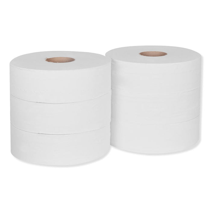 Universal Jumbo Bath Tissue, Septic Safe, 2-Ply, White, 3.48" x 2,000 ft, 6/Carton