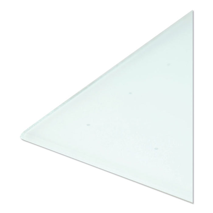 Floating Glass Ghost Grid Dry Erase Board, 36 x 24, White