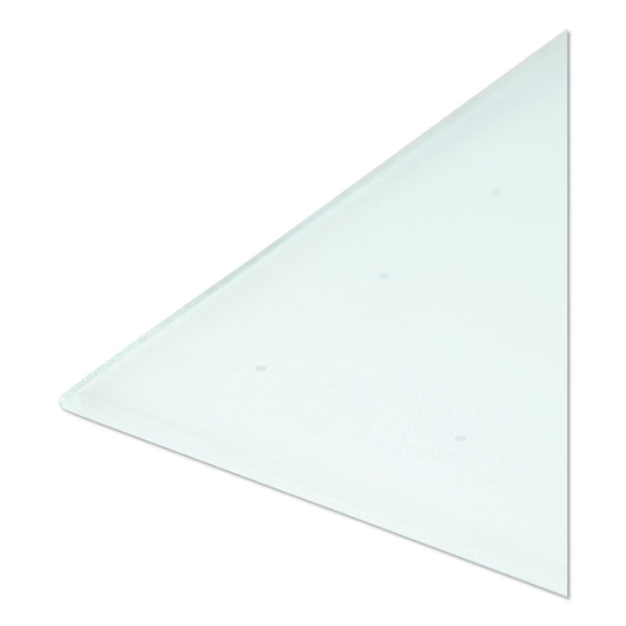 Floating Glass Ghost Grid Dry Erase Board, 48 x 36, White