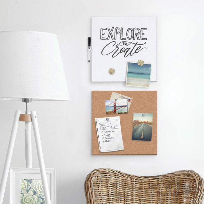 Tile Board Value Pack, 14 x 14, White/Natural, 2/Set