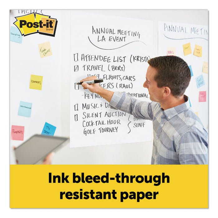 Self-Stick Easel Pads, 25 x 30, White, 30 Sheets, 2/Carton