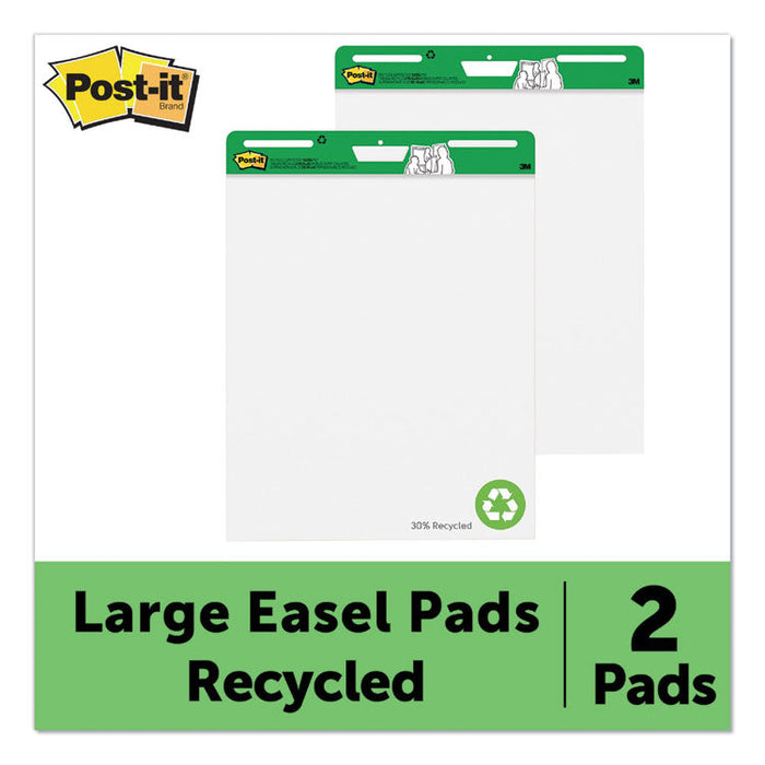 Self-Stick Easel Pads, 25 x 30, White, 30 Sheets, 2/Carton