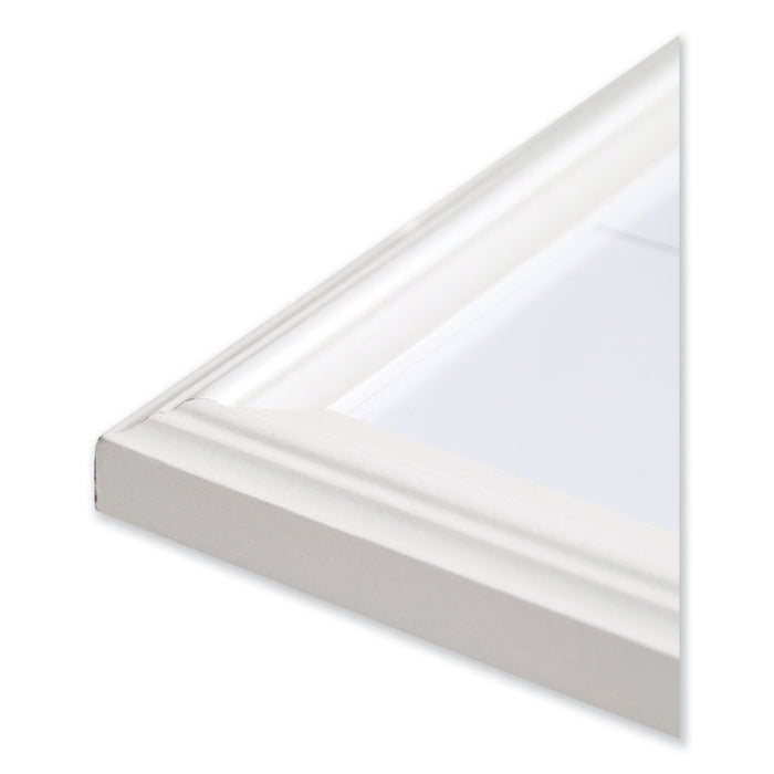 Magnetic Dry Erase Calendar with Decor Frame, 30 x 20, White Surface and Frame