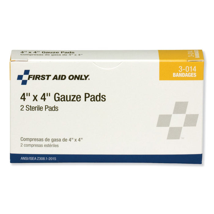 Gauze Pads, 4" x 4", 2/Box