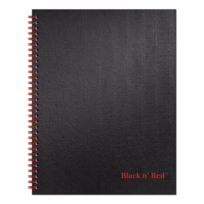 Hardcover Twinwire Notebook, SCRIBZEE Compatible, 1 Subject, Wide/Legal Rule, Black Cover, 11 x 8.5, 70 Sheets