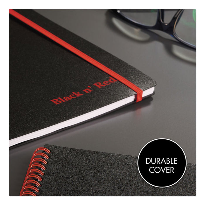 Flexible Cover Twinwire Notebook, SCRIBZEE Compatible, 1 Subject, Wide/Legal Rule, Black Cover, 8.25 x 5.63, 70 Sheets