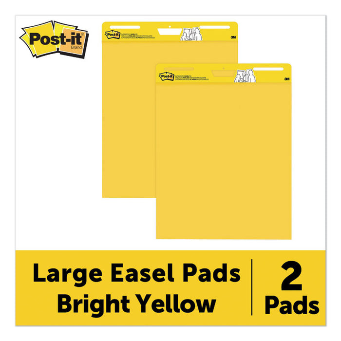 Self Stick Easel Pads, 25 x 30, Yellow, 30 Sheets, 2 Pads/Pack