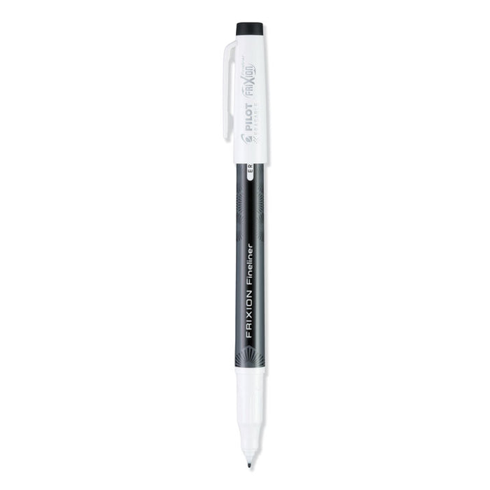 FriXion Erasable Stick Marker Pen, 0.6 mm, Black Ink/Barrel, Dozen
