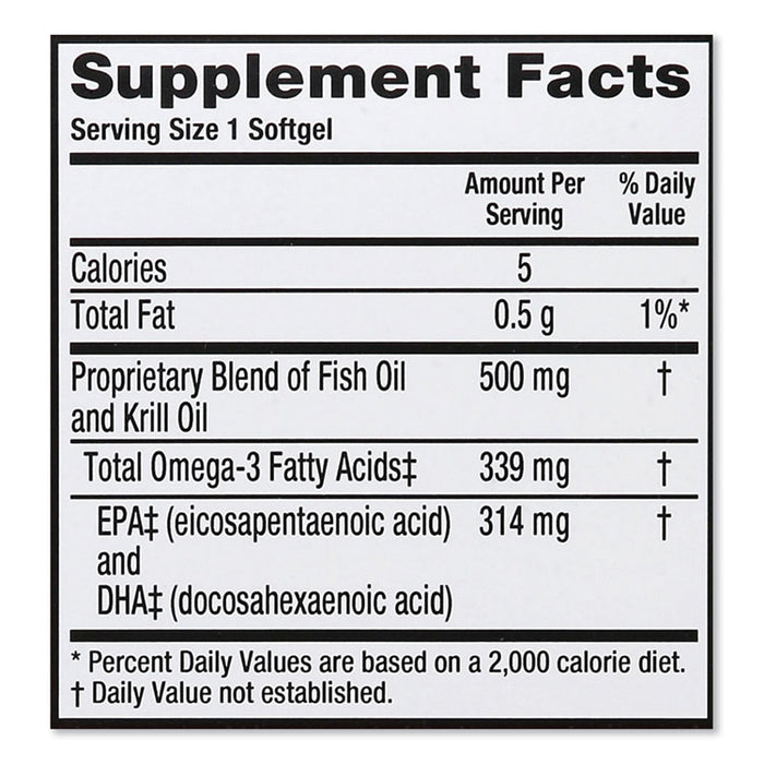 Advanced 4-in-1 Omega-3 Softgel, 80 Count