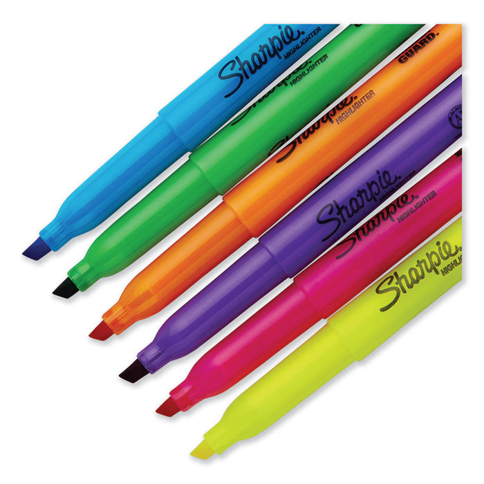Pocket Style Highlighters, Assorted Ink Colors, Chisel Tip, Assorted Barrel Colors, 24/Pack