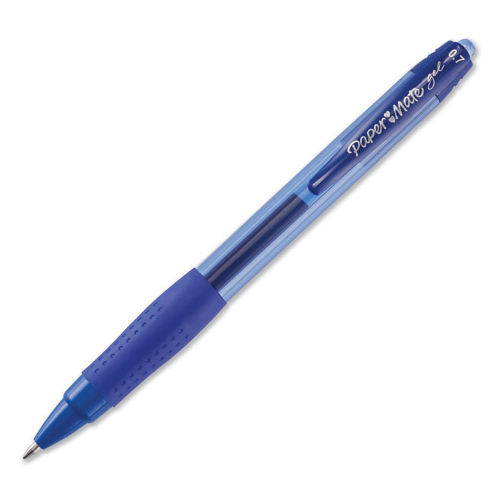 Retractable Gel Pen, Medium 0.7mm, Blue Ink/Barrel, 36/Pack