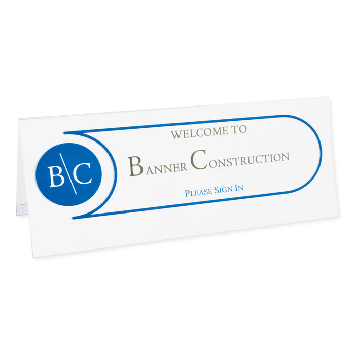 Tent Card Holders, 4 1/4" x 11", Rigid Heavyweight Clear Plastic, 25/Box