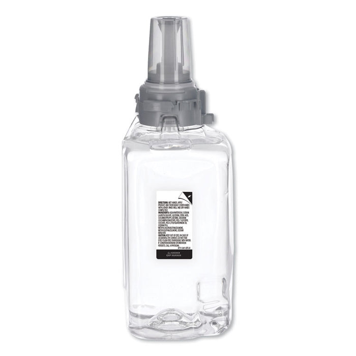 Clear and Mild Foam Handwash Refill, For ADX-12 Dispenser, Fragrance-Free, 1,250 mL Refill, 3/Carton