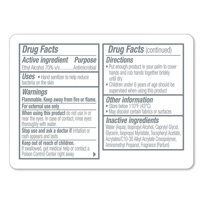 Advanced Refreshing Gel Hand Sanitizer, Clean Scent, 1 oz Flip-Cap Bottle with Display Bowl, Clean Scent, 36/Bowl