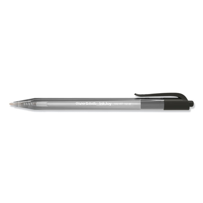 InkJoy 100 RT Retractable Ballpoint Pen, Medium 1 mm, Black Ink, Gray Barrel, 36/Pack