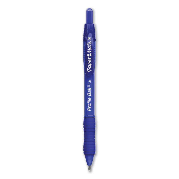 Profile Retractable Ballpoint Pen, Bold 1 mm, Blue Ink/Barrel, 36/Pack