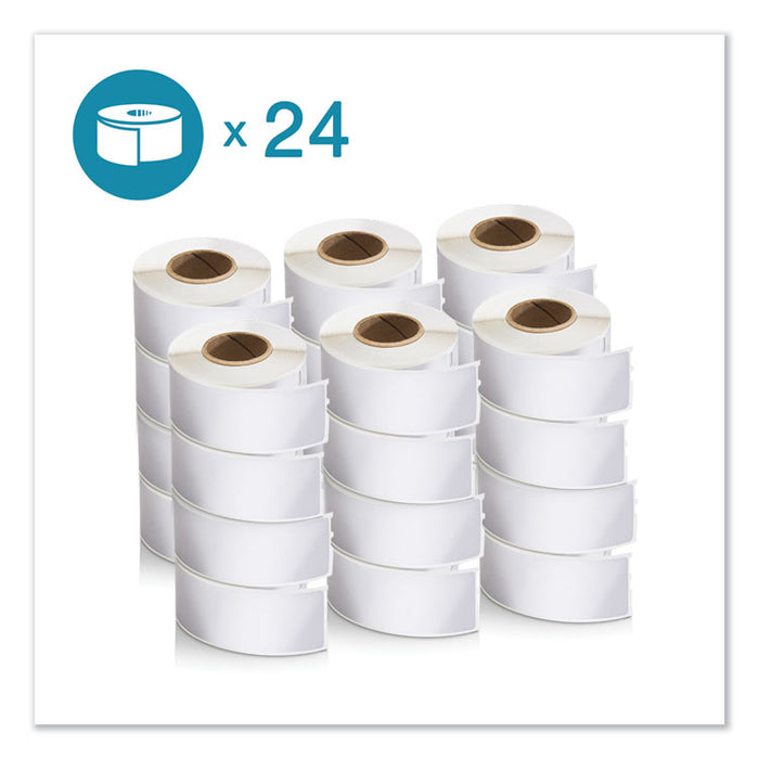 LW Address Labels, 1.13" x 3.5", White, 350/Roll, 24 Rolls/Pack