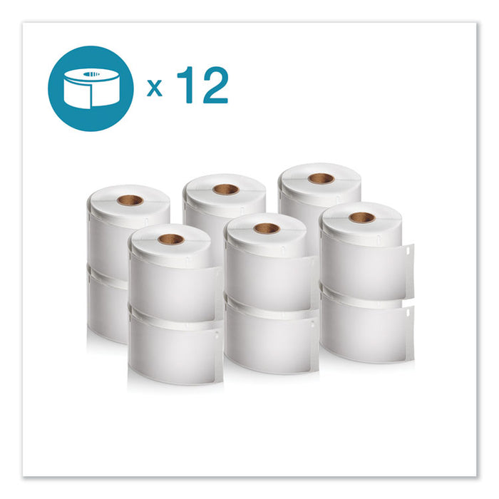 LW Shipping Labels, 2.31" x 4", White, 300/Roll, 12 Rolls/Pack
